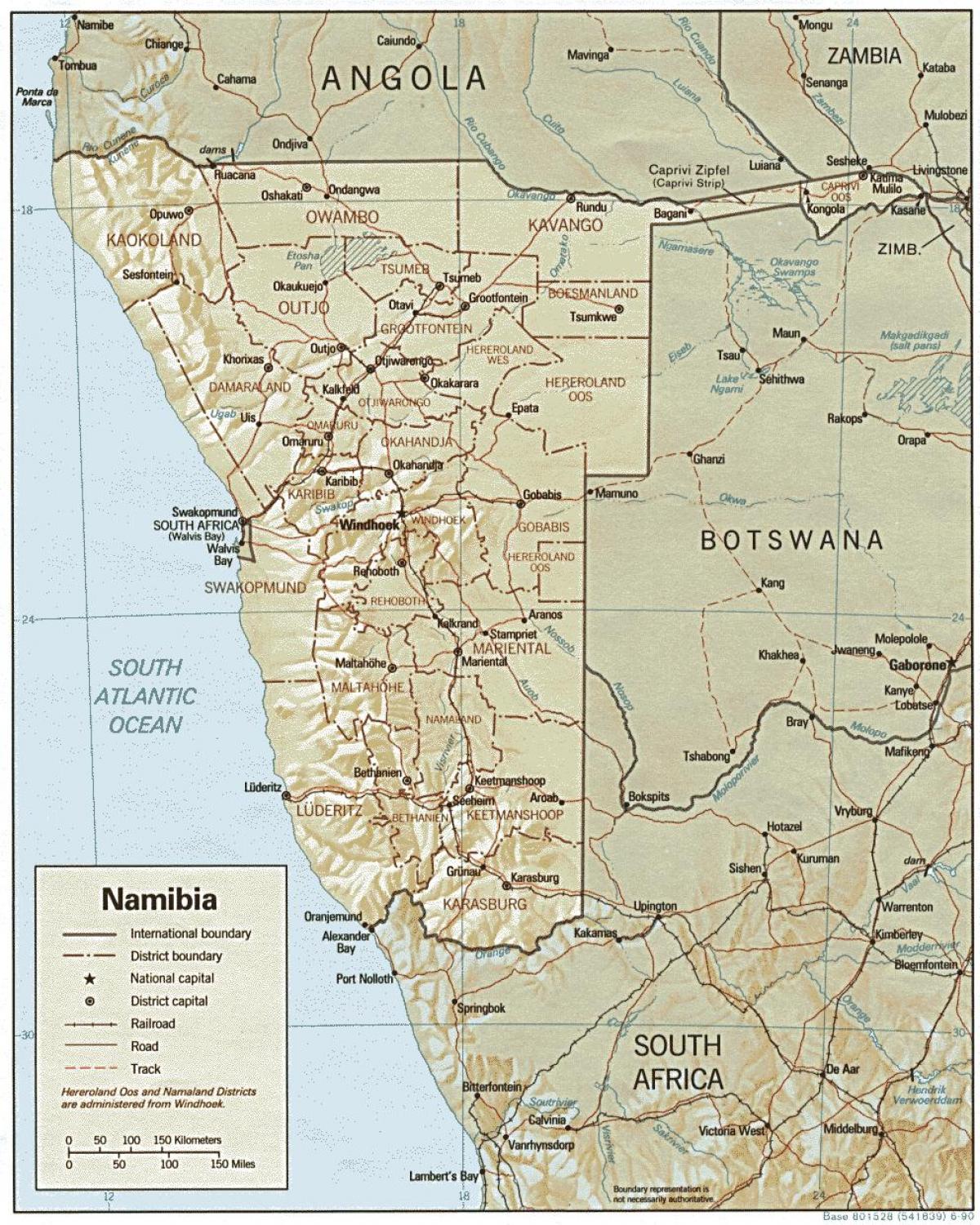 Namibya haritası çiftliği